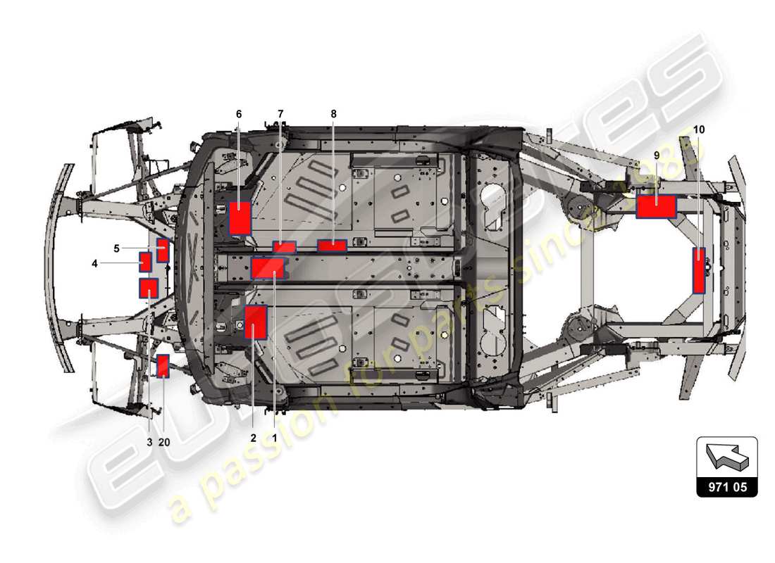 lamborghini super trofeo (2016) ecu's and power cables part diagram