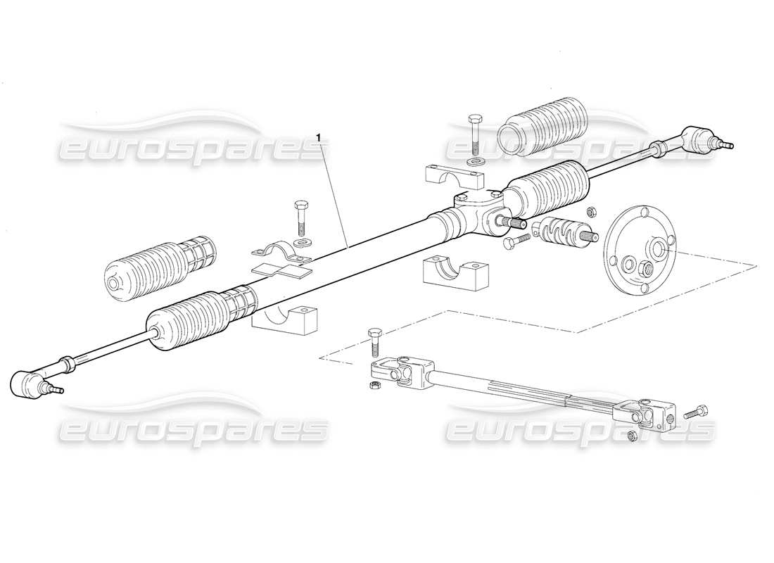 lamborghini diablo (1991) steering (valid for australia version - october 1991) part diagram