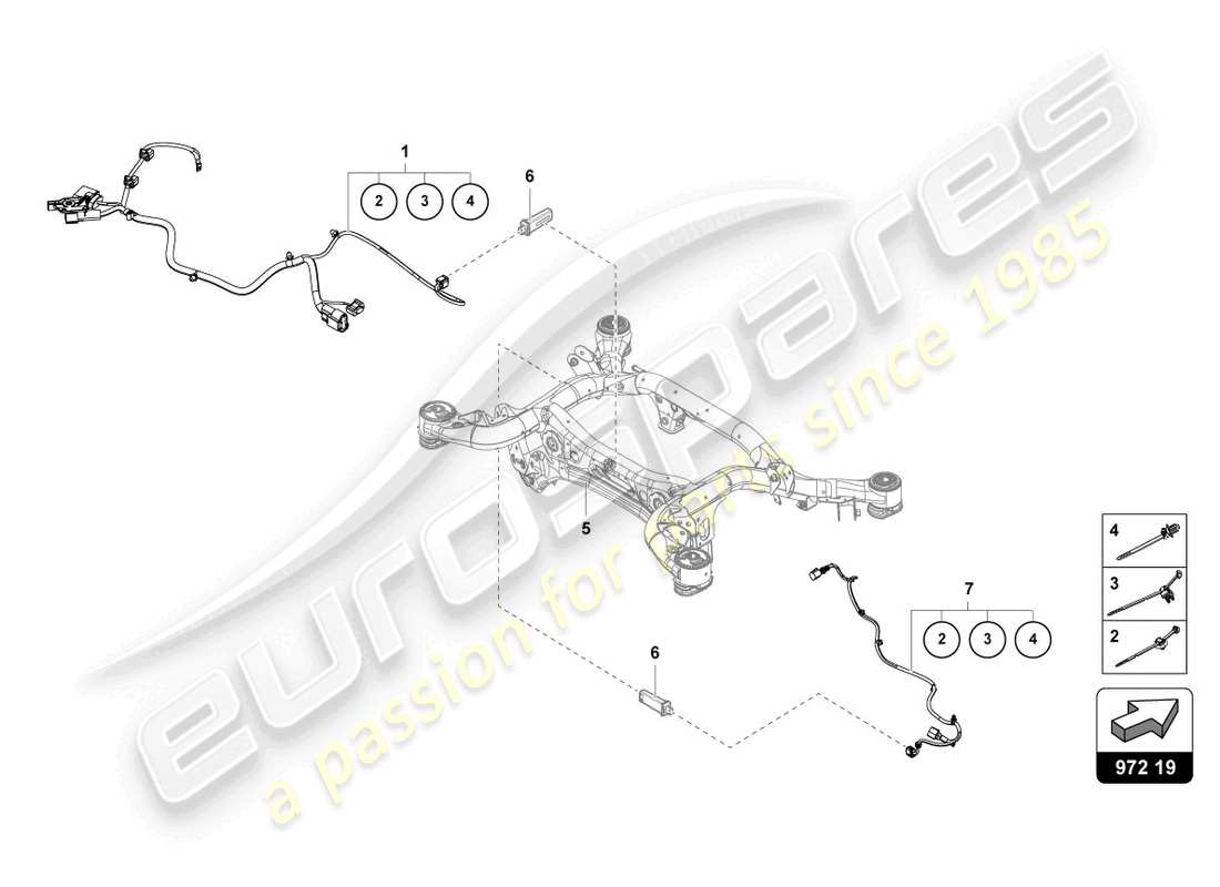 lamborghini urus (2022) wiring harness for central electrics part diagram