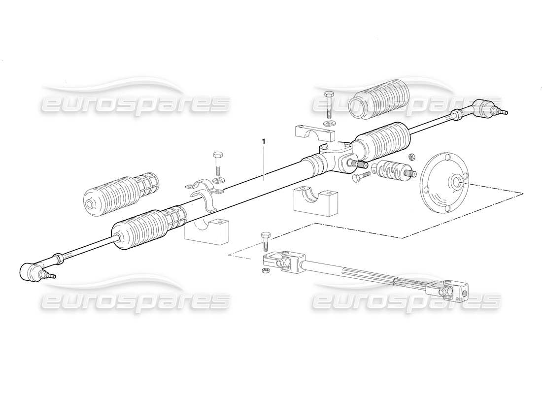 lamborghini diablo se30 (1995) steering (valid for rh d. version - january 1995) part diagram