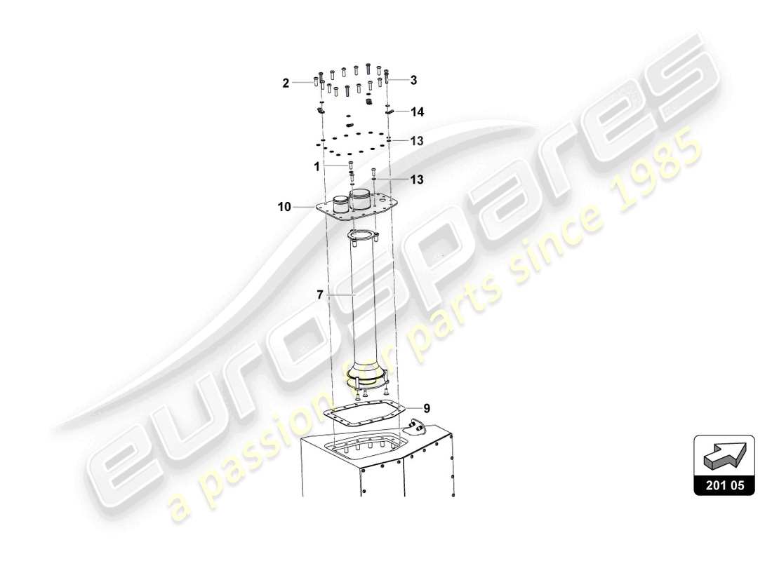 lamborghini super trofeo evo 2 (2022) fuel valves right side part diagram