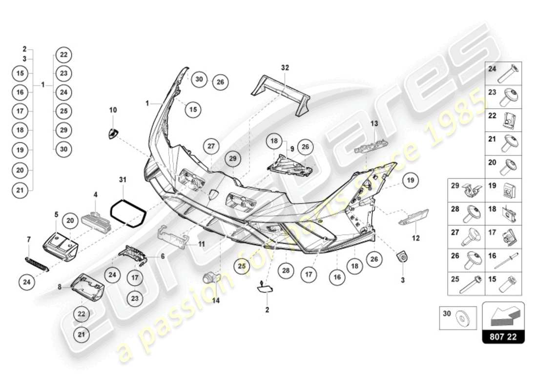 part diagram containing part number 4t0807185c