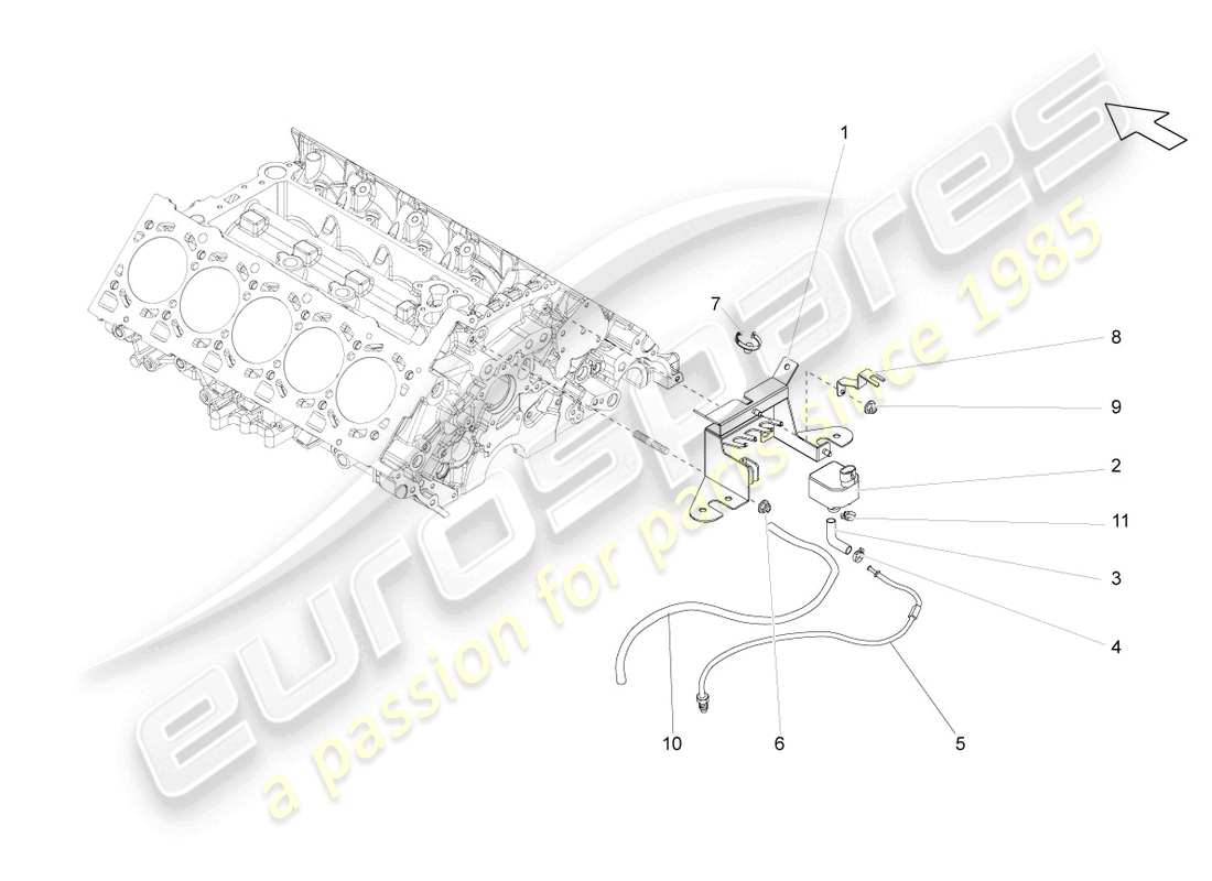 lamborghini superleggera (2008) emission warning sensor part diagram