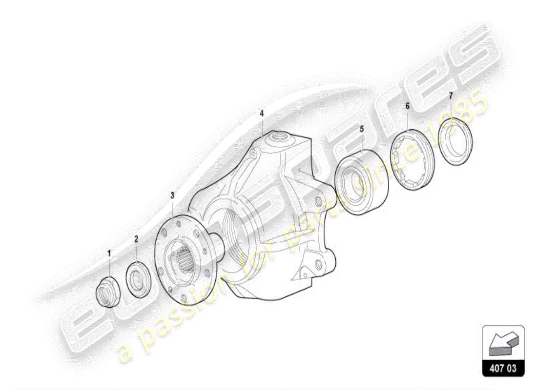 lamborghini diablo vt (1996) wheel hub part diagram