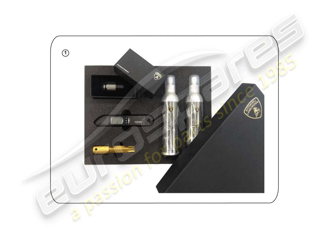 lamborghini gallardo spyder (accessories) accessory pack part diagram