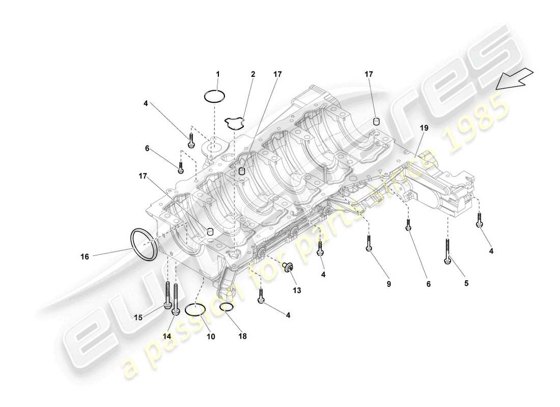 lamborghini lp550-2 coupe (2014) securing components and seals part diagram