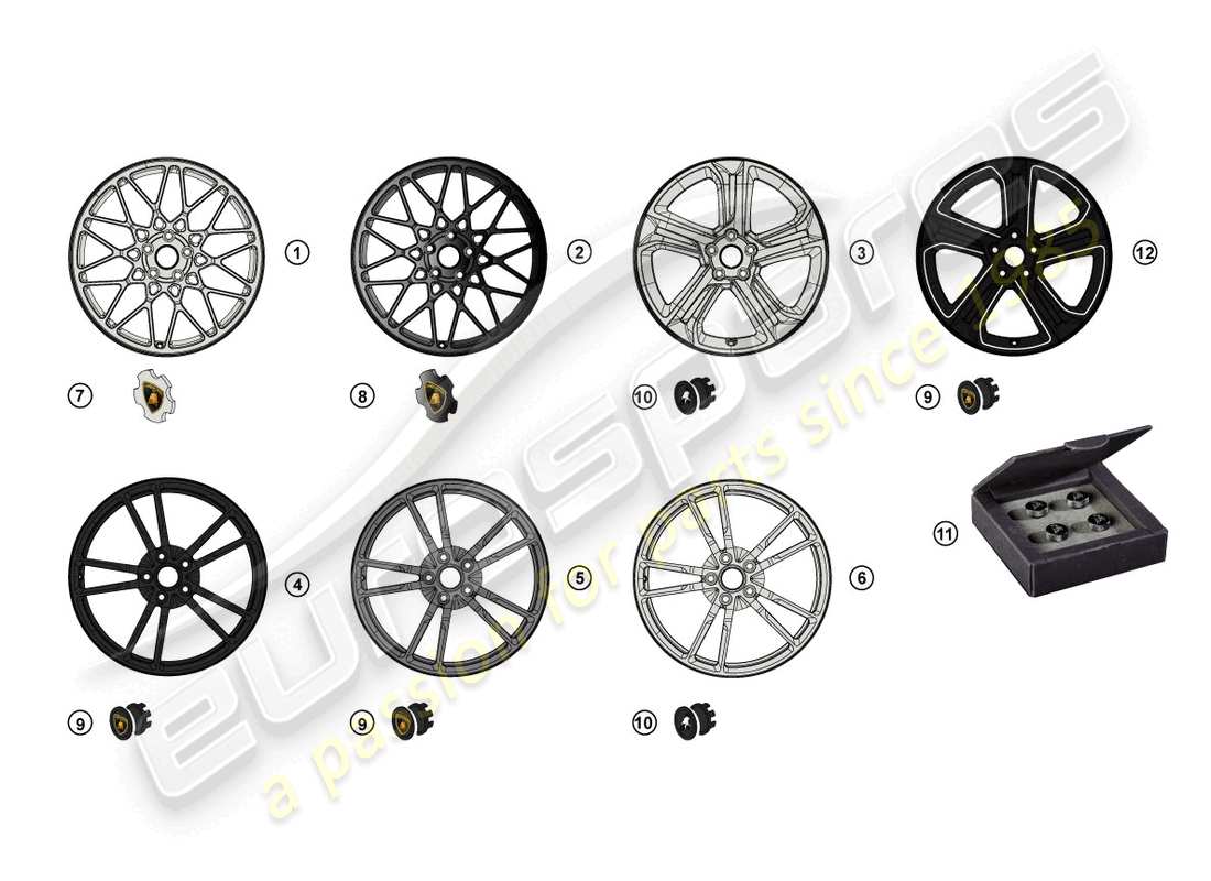 lamborghini gallardo coupe (accessories) retrofit kit part diagram