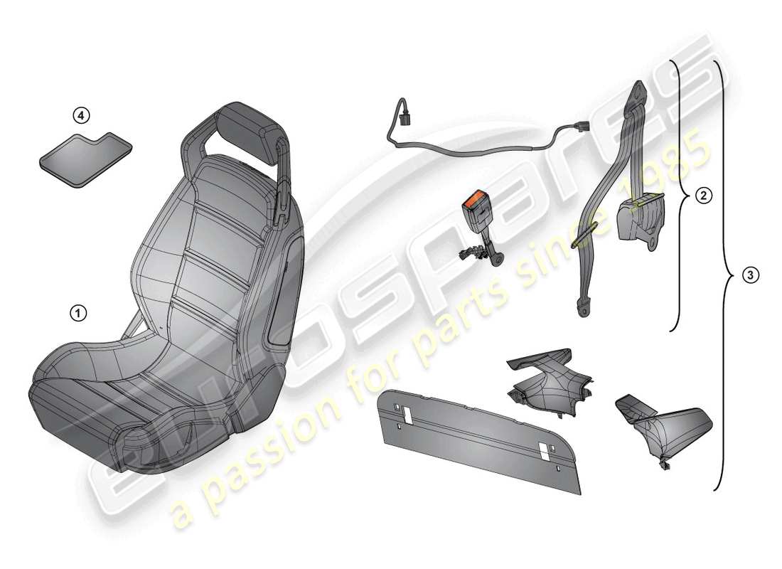 lamborghini lp570-4 spyder performante (accessories) retrofit package part diagram