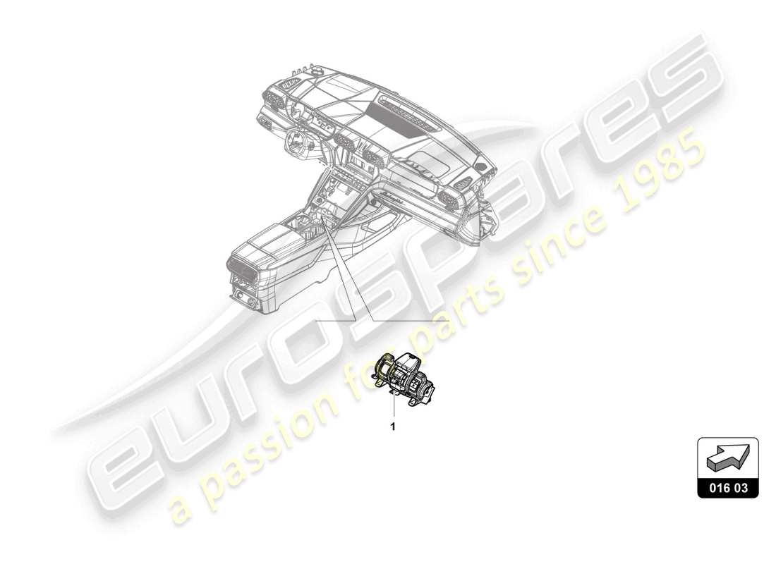 lamborghini urus s (accessories) drive unit part diagram