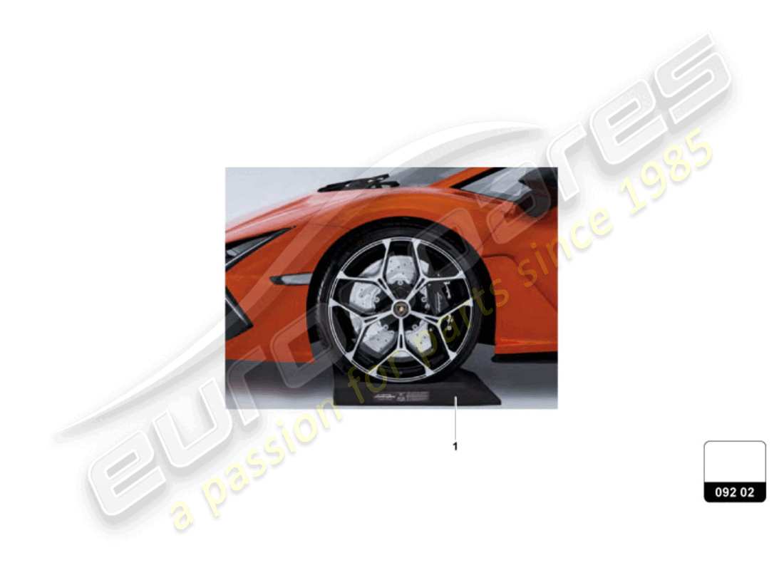 lamborghini revuelto coupe (accessories) impact cushion part diagram