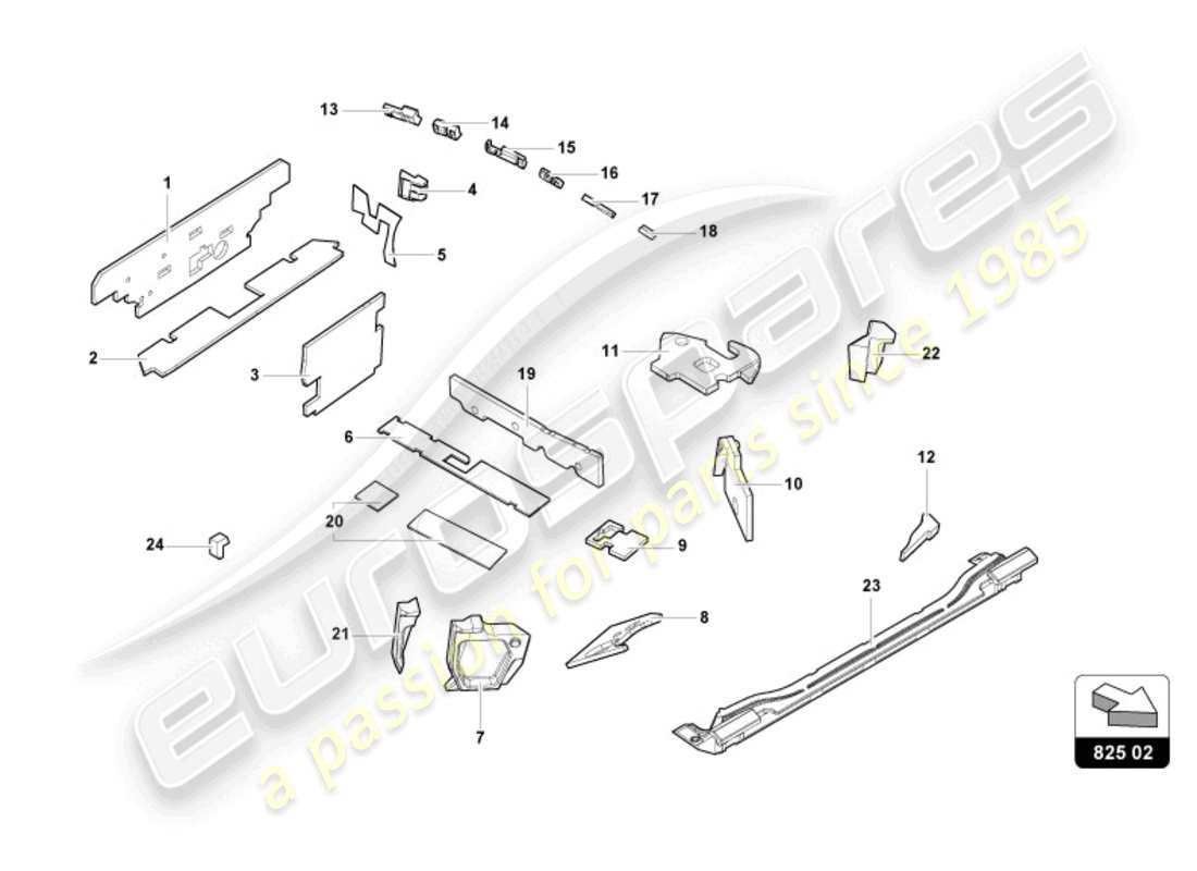 lamborghini tecnica (2024) damping part diagram