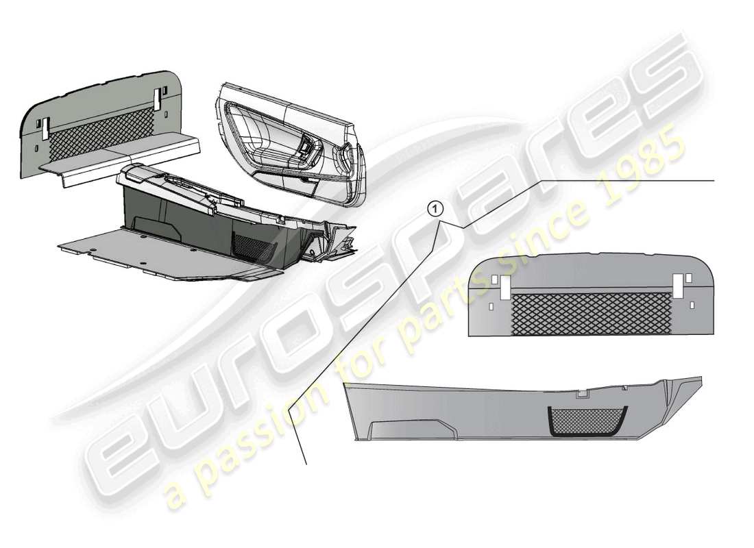 lamborghini superleggera (accessories) retrofit kit part diagram