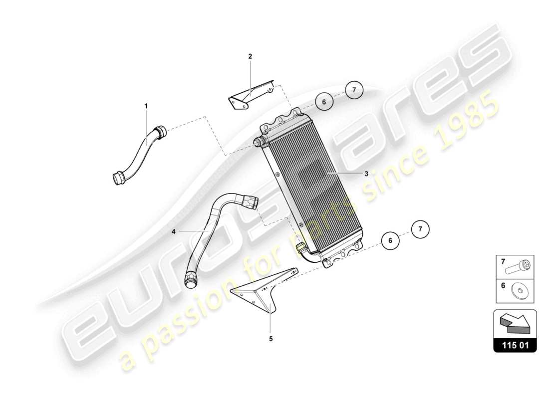 lamborghini super trofeo evo 2 (2022) gearbox oil system part diagram