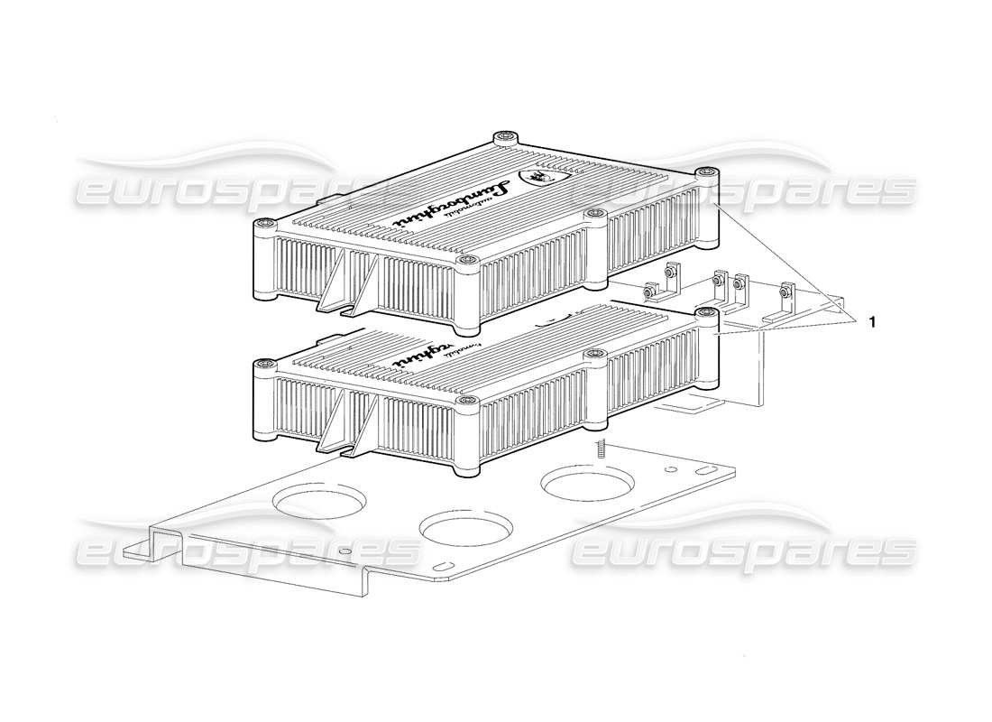 lamborghini diablo se30 (1995) electronic injection units (valid for canada - january 1995) part diagram