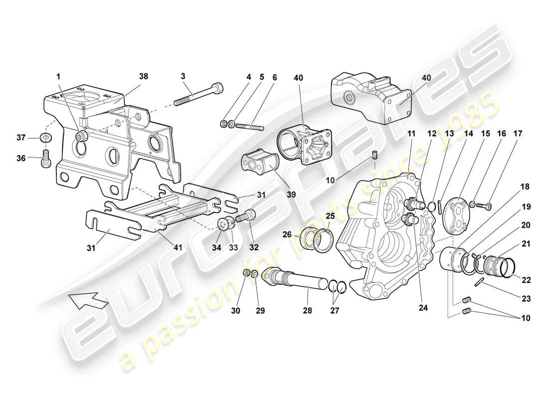 lamborghini lp640 coupe (2010) oil pump part diagram