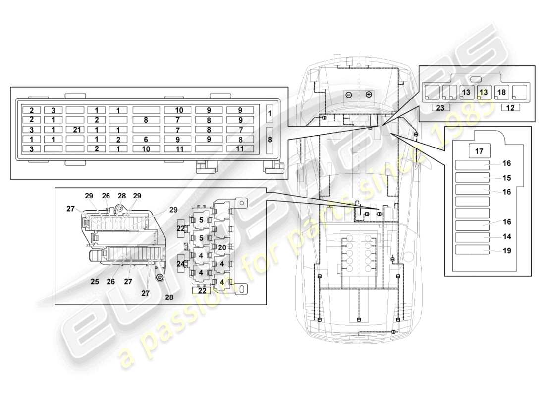 part diagram containing part number 4h0951253a