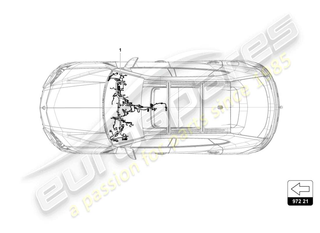 lamborghini urus (2019) wiring set for dash panel part diagram