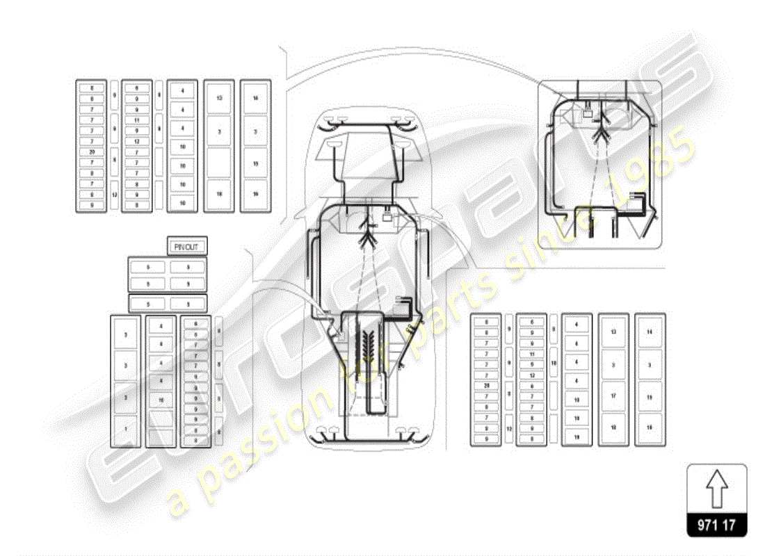 lamborghini diablo vt (1998) electrical system part diagram