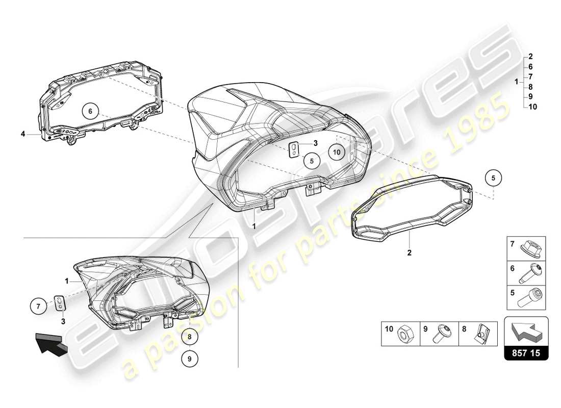 lamborghini countach lpi 800-4 (2022) combi part diagram