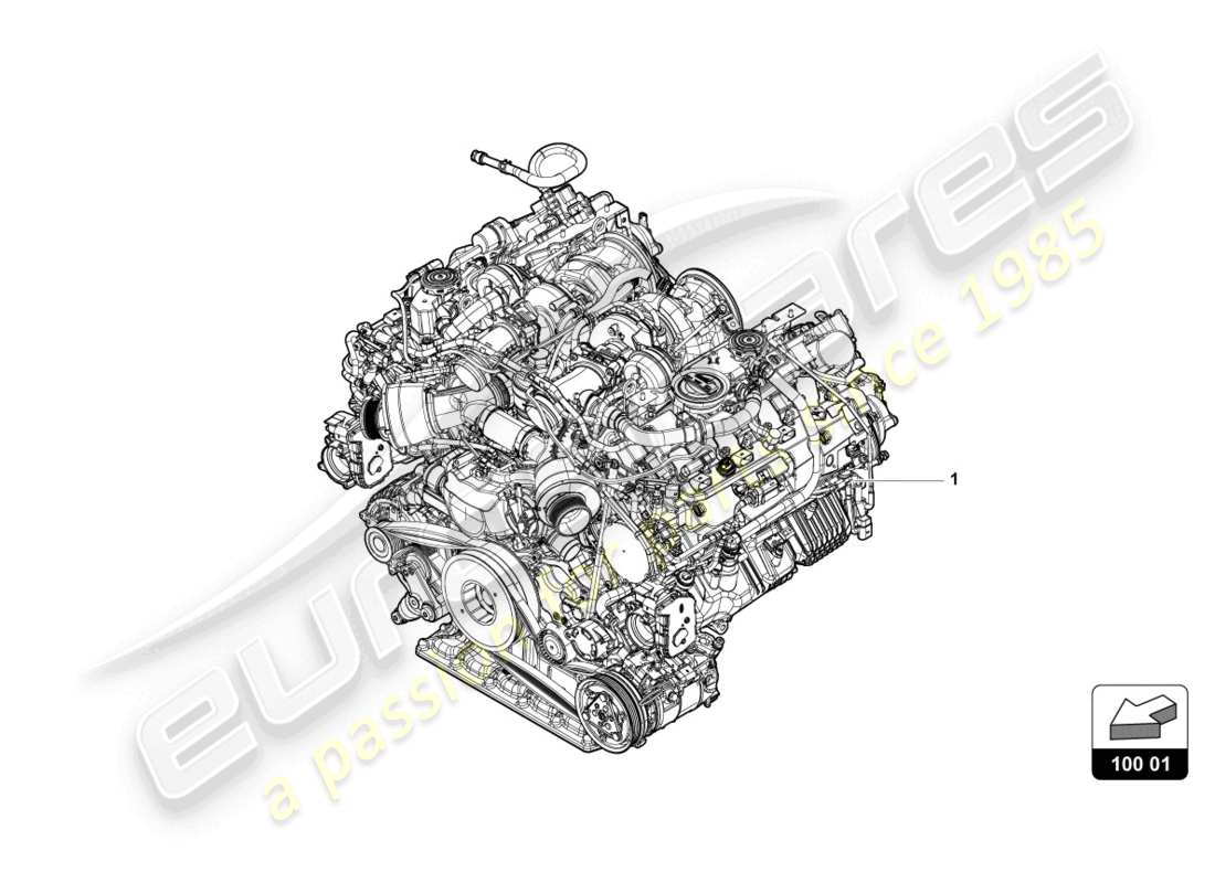 lamborghini urus performante (2024) engine part diagram