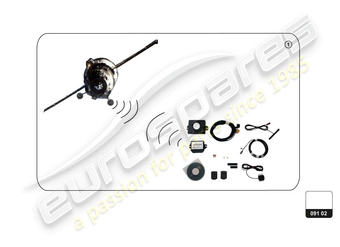 lamborghini huracan tecnica (accessories) installation kit for mobile navigation system -gps- part diagram