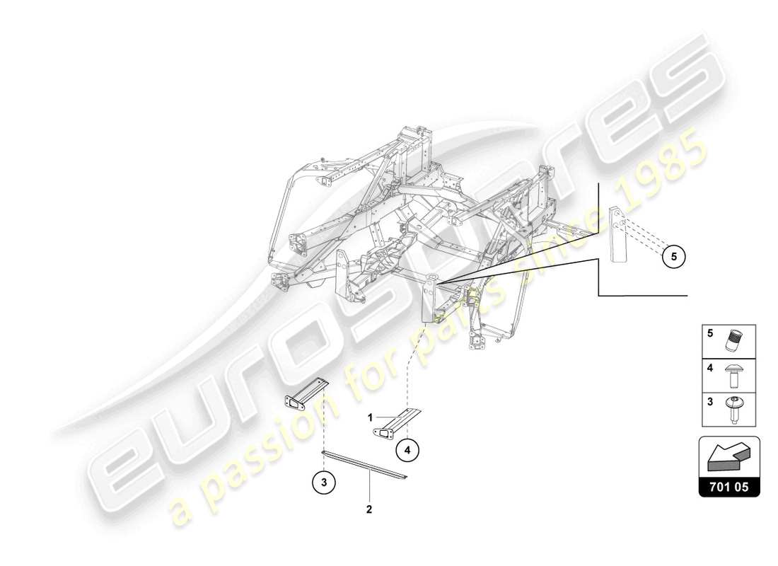 lamborghini ultimae (2022) trim frame rear part part diagram