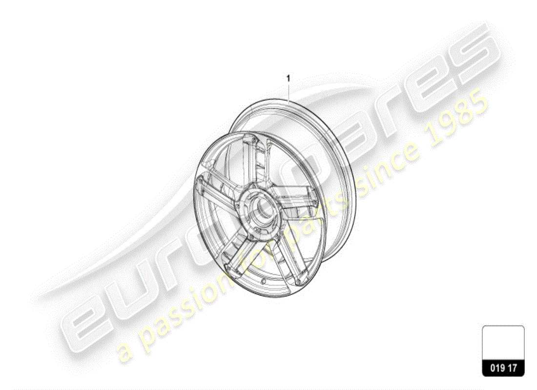 lamborghini huracan tecnica (accessories) aluminium rim part diagram