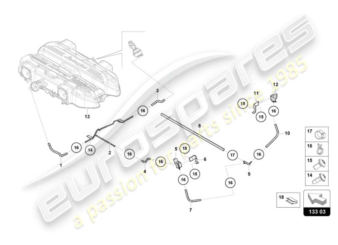 lamborghini revuelto coupe (2024) intake manifold part diagram