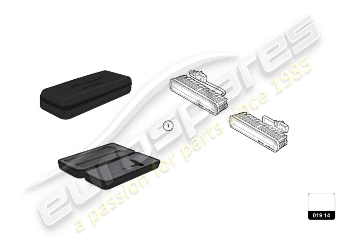 lamborghini huracan sterrato (accessories) front lights part diagram