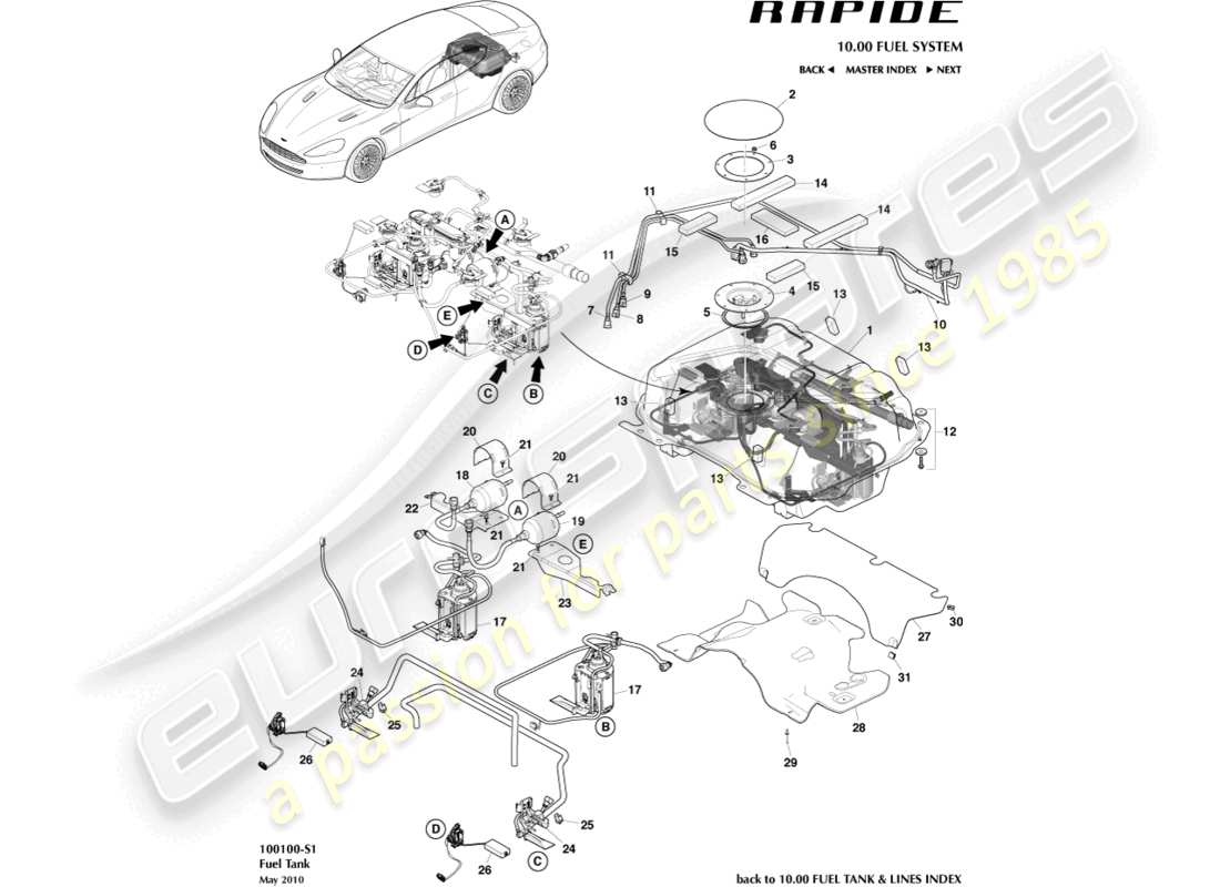 part diagram containing part number 4g43-9294-aa