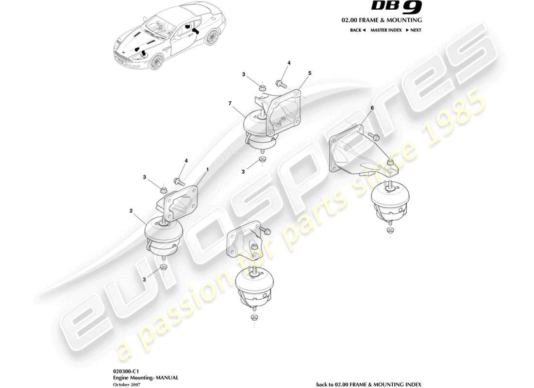 part diagram containing part number 703167