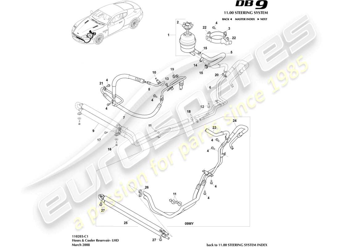 part diagram containing part number 700099