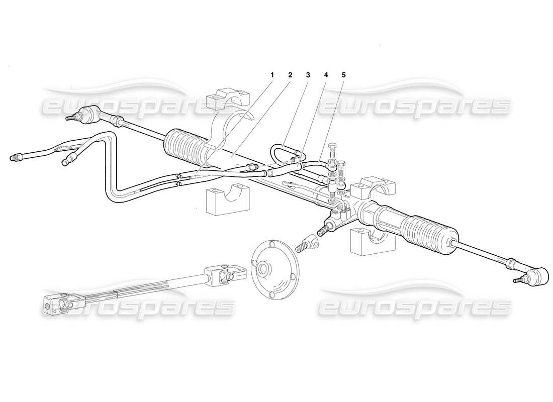 lamborghini diablo se30 (1995) power steering (optional) (valid for rh d. version - january 1995) part diagram