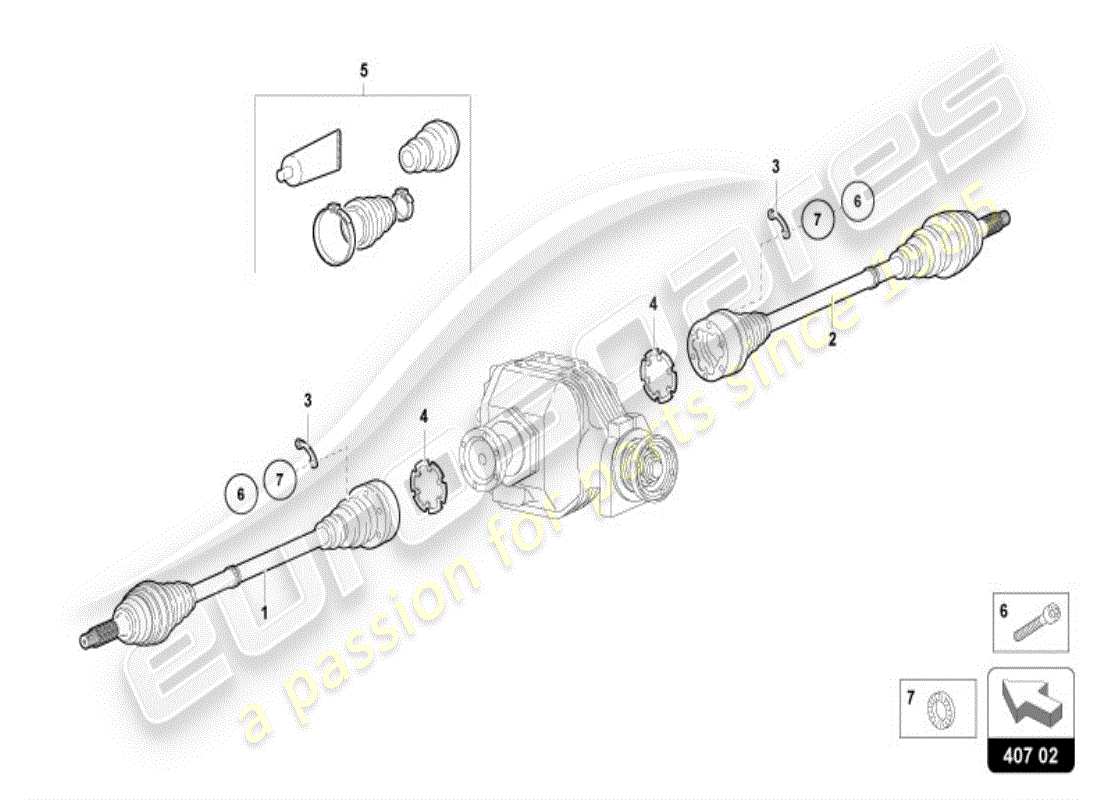 lamborghini diablo vt (1997) axle shaft front part diagram