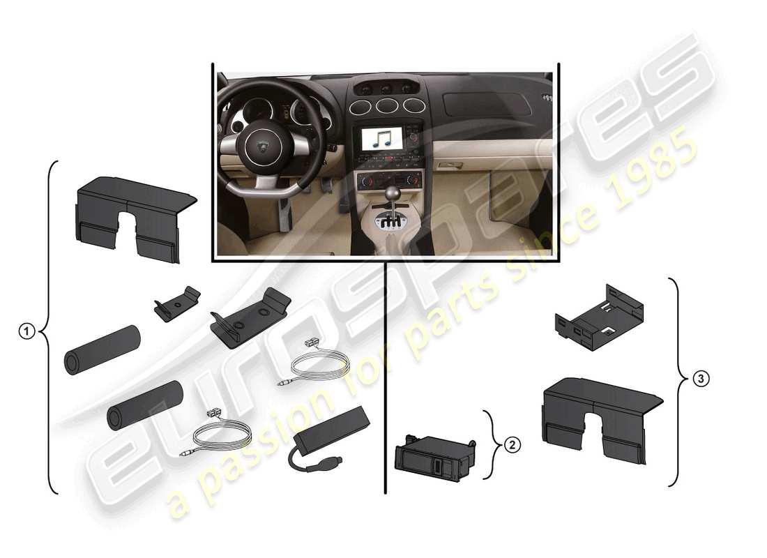 lamborghini lp560-4 coupe (accessories) retrofit package part diagram