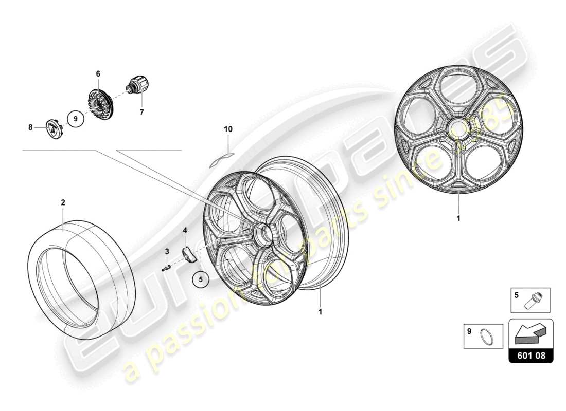 lamborghini countach lpi 800-4 (2022) wheels/tyres part diagram