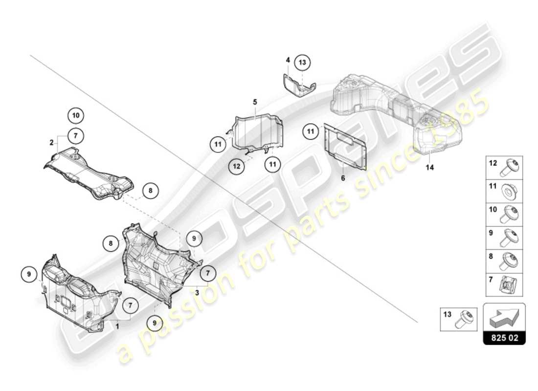 part diagram containing part number 47b825709