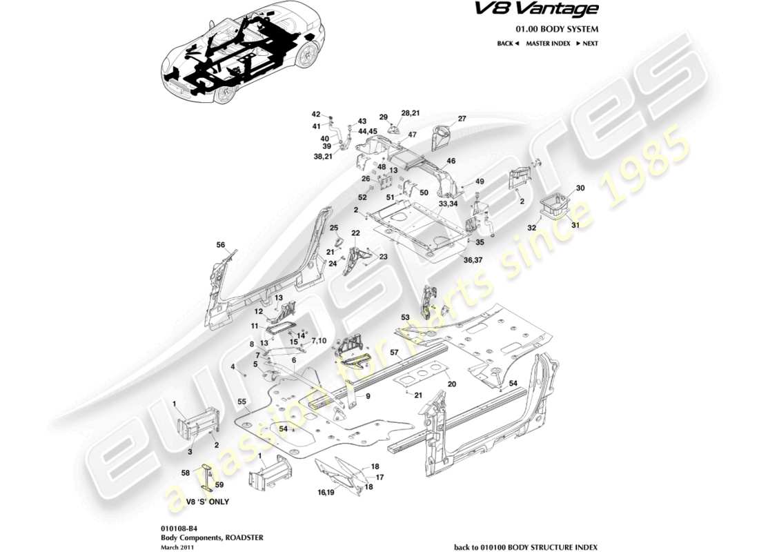 part diagram containing part number 6g33-100134-ab