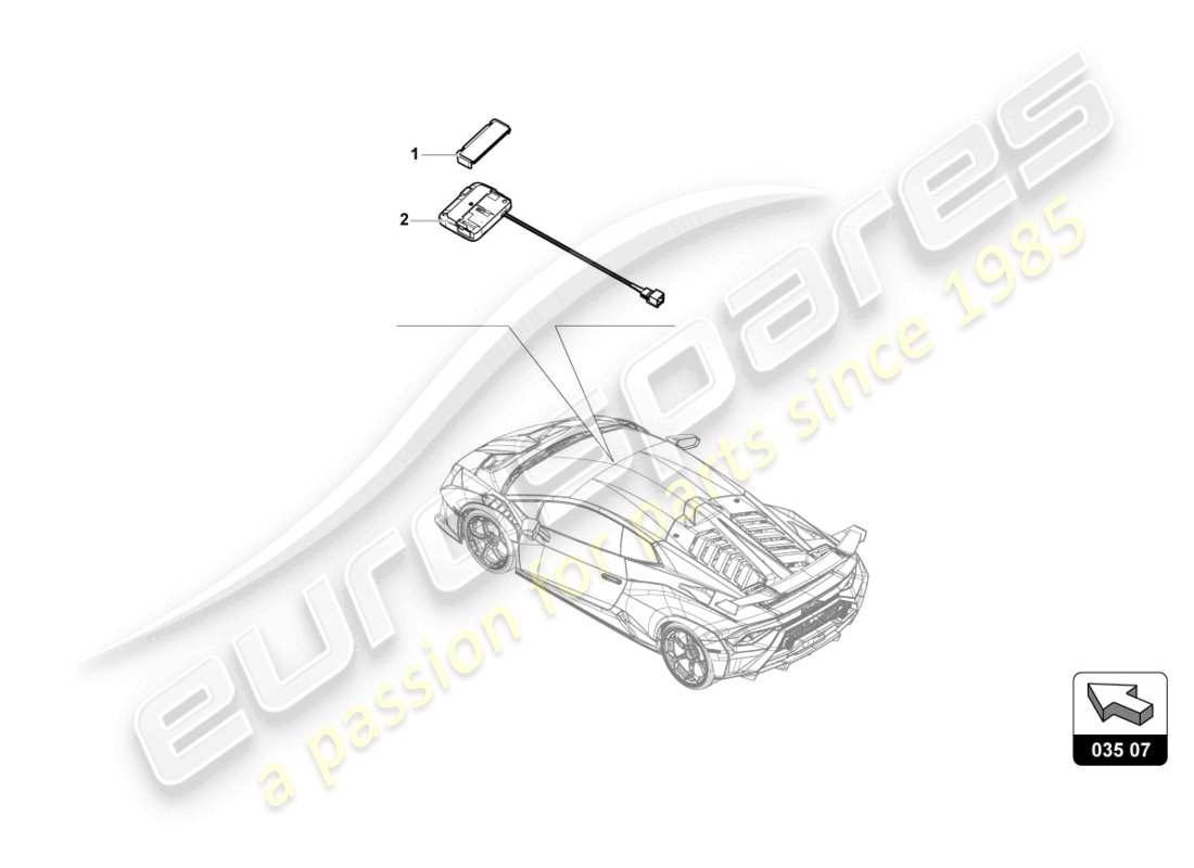 lamborghini tecnica (2024) for vehicles with telepass card system etc part diagram