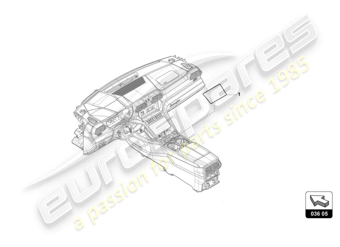 lamborghini urus s (accessories) impact protection part diagram