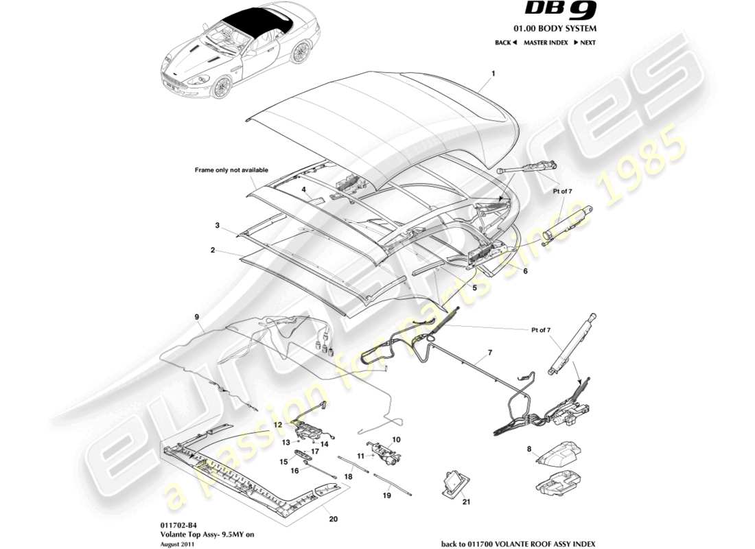 part diagram containing part number 9g43-70351-ea