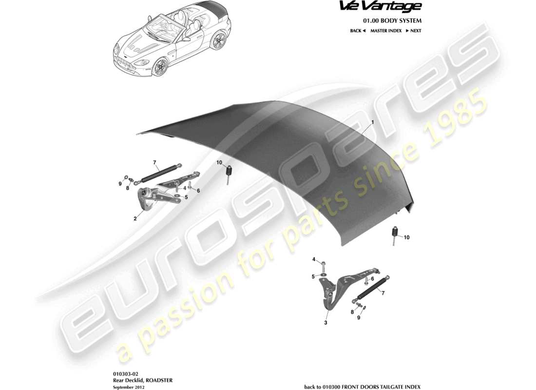 part diagram containing part number 703268