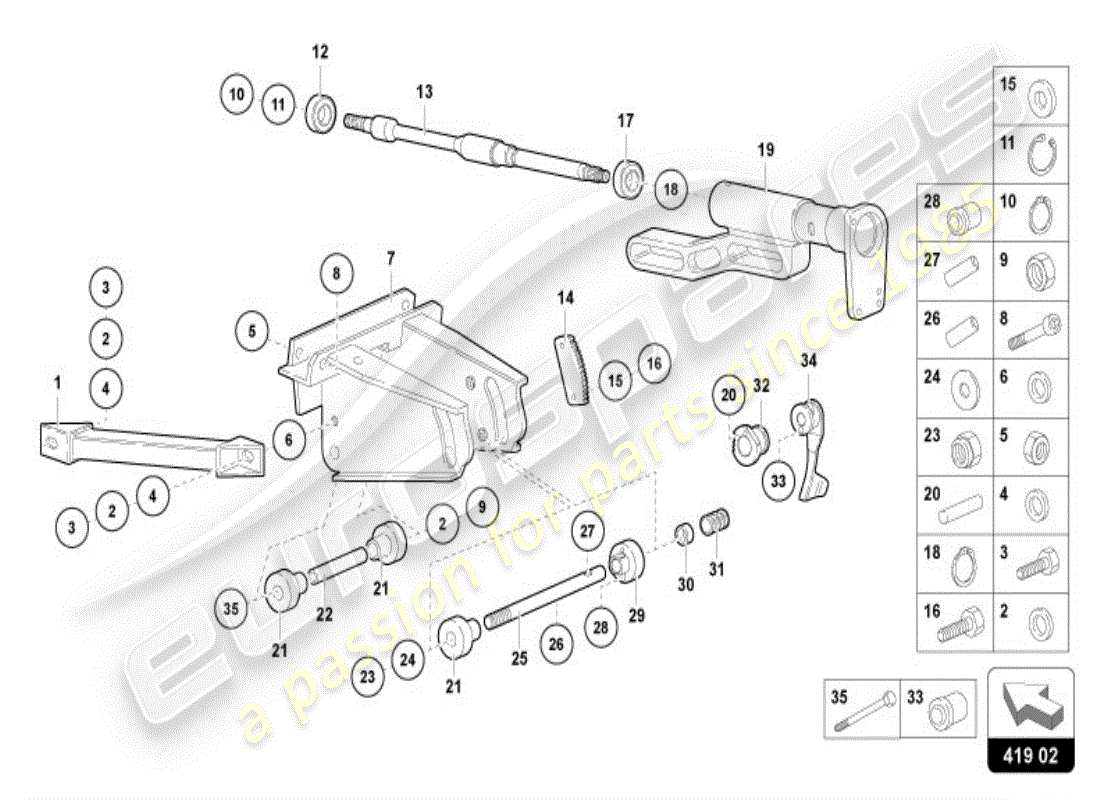 lamborghini diablo vt (1998) steering system part diagram