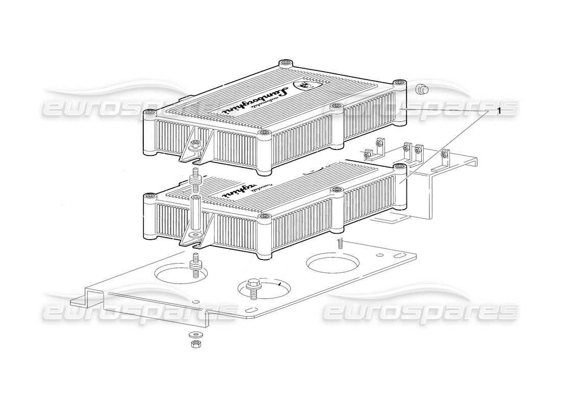 lamborghini diablo sv (1997) electronic injection units (valid for japan - march 1997) part diagram