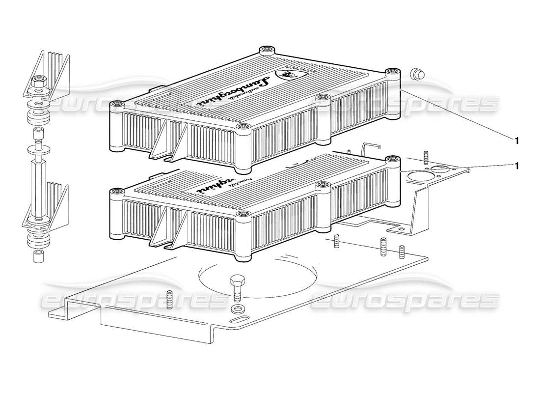 lamborghini diablo (1991) electronic injection units (valid for switzerland version - october 1991) part diagram