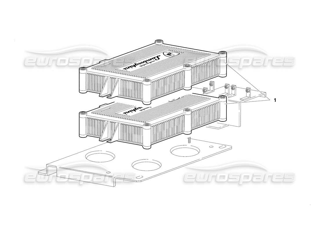 lamborghini diablo se30 (1995) electronic injection units (valid for switzerland - january 1995) part diagram