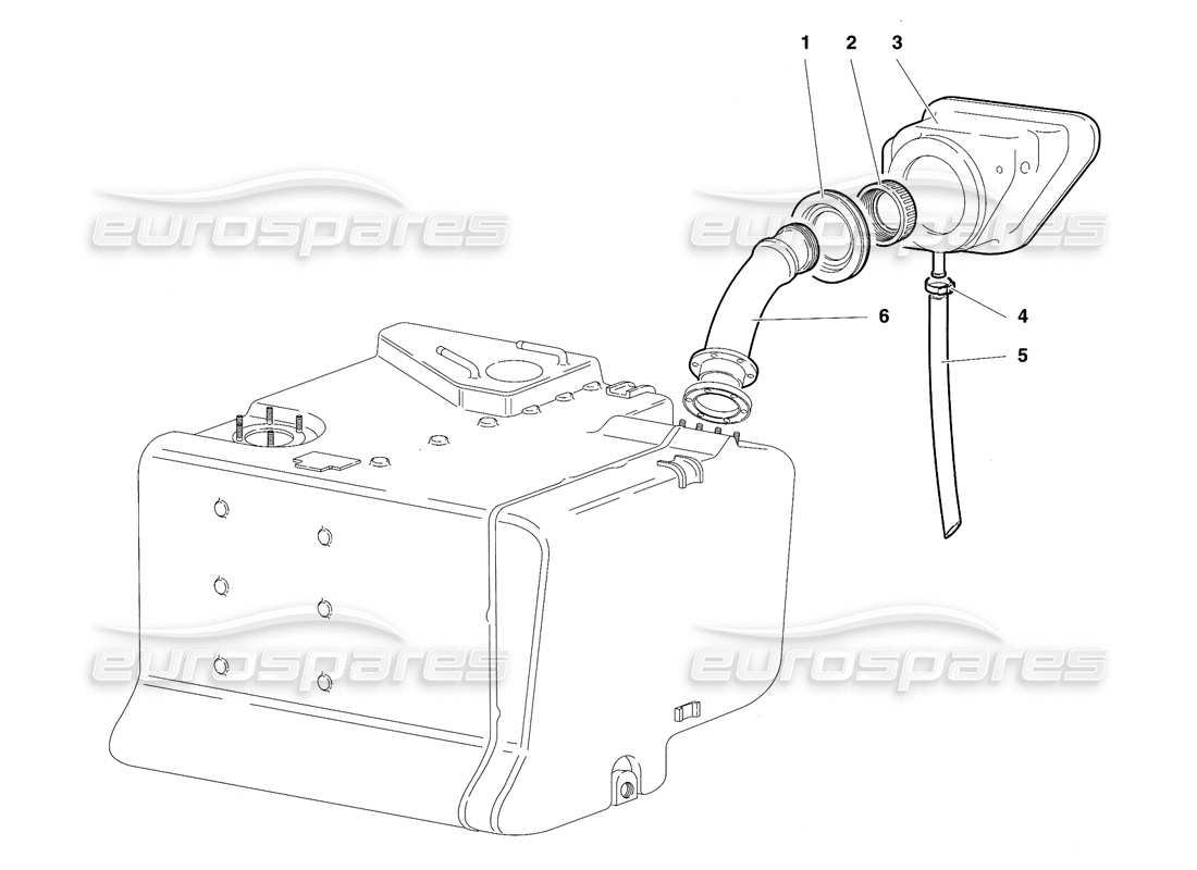 lamborghini diablo se30 (1995) fuel system (valid for usa - january 1995) part diagram