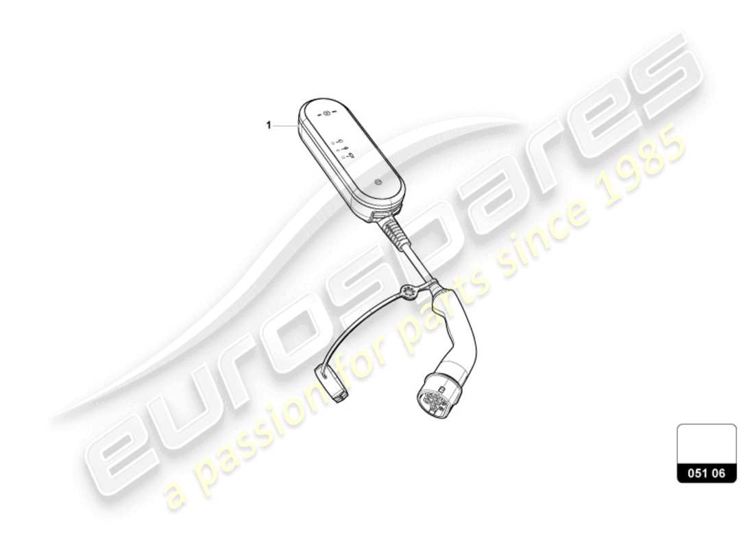 lamborghini revuelto coupe (accessories) charging cable for vehicle part diagram