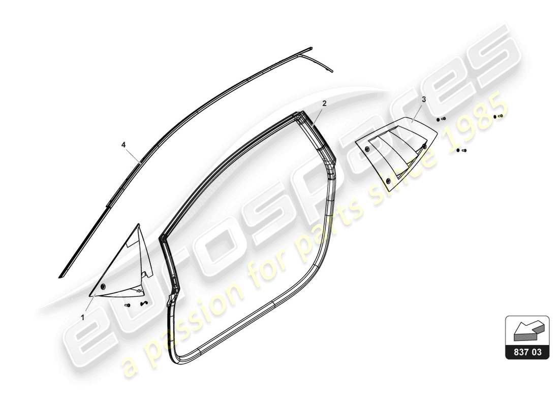 lamborghini gt3 evo (2018) doors additional parts part diagram