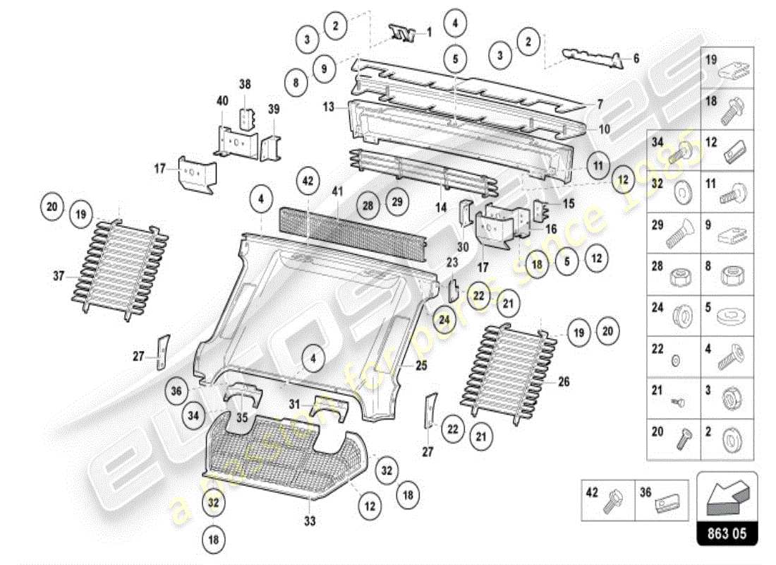 lamborghini diablo vt (1995) covers part diagram